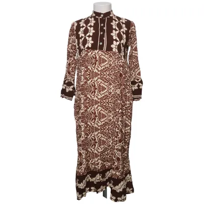 Maxi dress (Brown, Beige) from Vanting Viscose