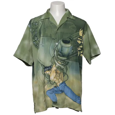 Korte mouwen shirt (Groen, Meerkleurig) van Cobra