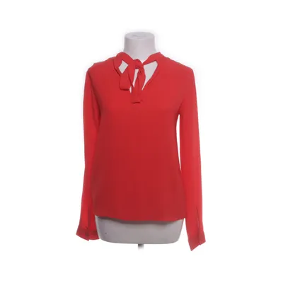 Knytblus (Röd) från Pieces Polyester, Elastan