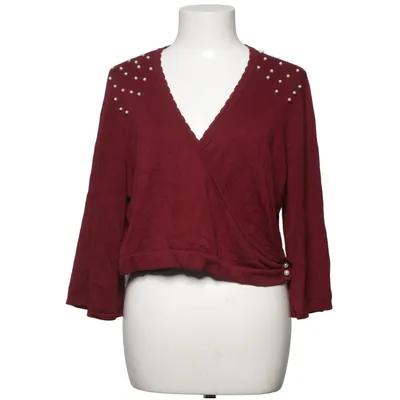 Cardigan cache-cœur (Finella Burgundy Pearl) de Lindy Bop Coton, Viscose