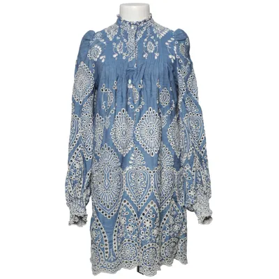 Dress (Blue, White) from Munthe Cotton, Elastane, Polyester, Viscose