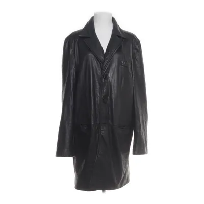 Läderkappa (Svart) från Poco Loco Polyester, Skinn