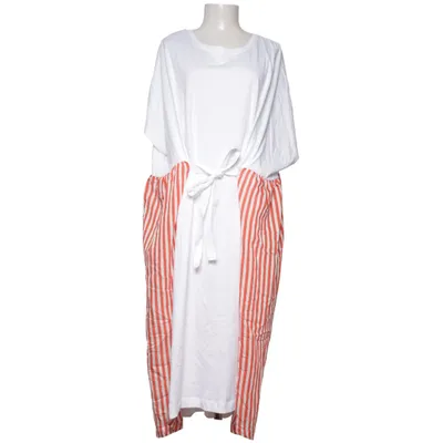 Maxikjole (Hvid, Rød) fra Zara W&B Collection Bomuld