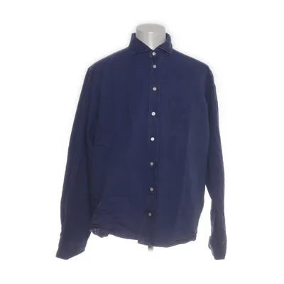 Denim blouse (Blauw) van Eton Katoen
