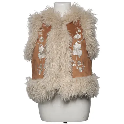 Ytterväst (Brun, Beige) från Indiska Elastan, Polyester
