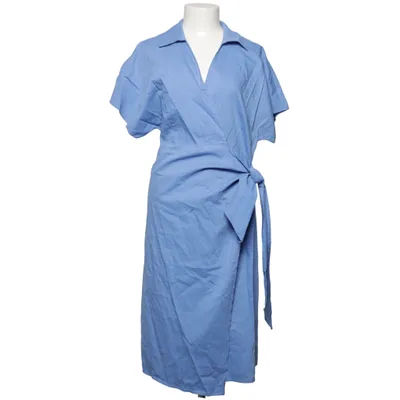Robe portefeuille (Bleu) de Arket Coton, Lin, Viscose