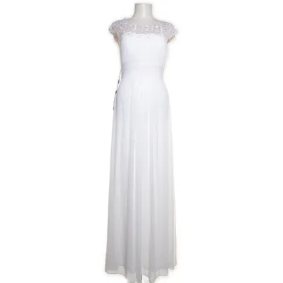 Aftenkjole (Hvid) fra Ever Pretty Polyester, Elastan