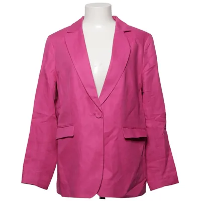 Blazer (Pink) fra H&M Modern Classic Bomuld, Linned, Polyester, Viscose