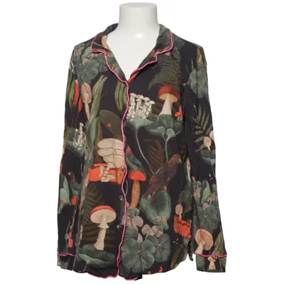 Pyjamahemd (Schwarz, Grün, Mehrfarbig) von Daynight Casual Baumwolle