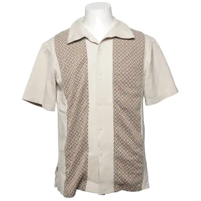 Chemise à manches courtes (Beige, Marron) de Carnal Apparel Coton, Élasthane, Polyester, Viscose