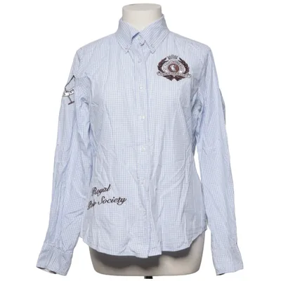 Shirt (Blue, White) from HV Polo Cotton
