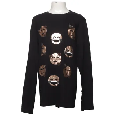 Långärmad t-shirt (Svart) från Emoji Ekologisk bomull