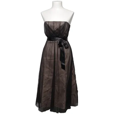 Robe de cocktail (Noir, Beige) de Warehouse Acétate, Coton, Élasthane, Polyamide