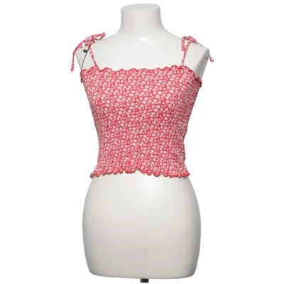 Crop top (Rouge, Blanc) de Stories Élasthane, Viscose