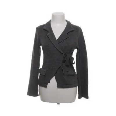 Cardigan cache-cœur (Gris) de Lely Wood Acrylique, Coton, Laine
