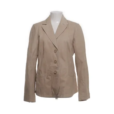 Læderblazer (Beige) fra Lindex Læder, Polyester