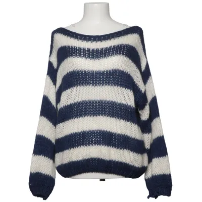 Sweater (Blue, White) from Design by Si Acrylic, Mohair, Polyamide