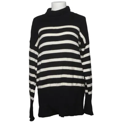 Turtleneck (Black, White) from Iris & Ink Merino wool