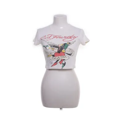 Crop top (White) from Ed Hardy x Urban Outfitters Cotton