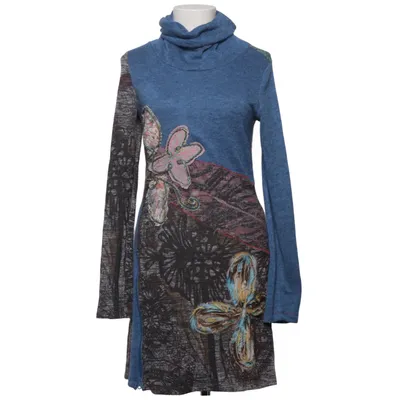 Turtleneck dress (Blue, Multicolored) from Smash Acrylic, Elastane