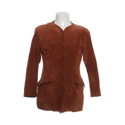 Leather jacket (Brown) from Åhléns Suede, Polyester