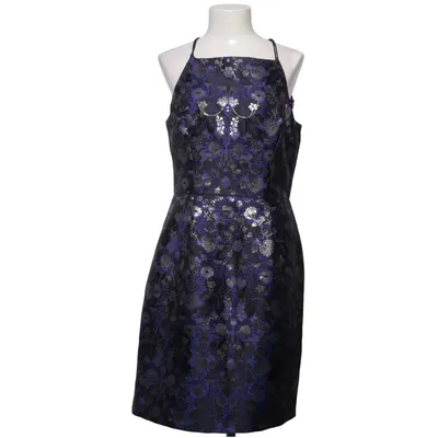 Jurk (Blauw, Zwart, Meerkleurig) van Oasis Katoen, Metallvezel, Polyamide, Polyester, Viscose
