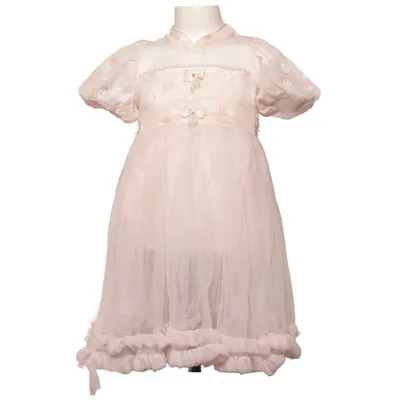 Robe de fille de fleur (Rose)