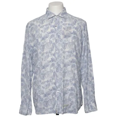 Shirt (Blue, White) from Tintoria Mattei Cotton, Linen
