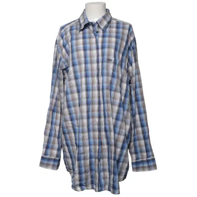 Shirt (Blauw, Grijs, Wit) van WOB Katoen