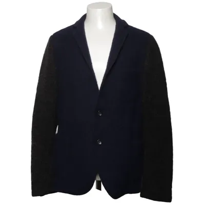 Blazer (Blue, Gray) from Daniele Alessandrini Polyester, Wool