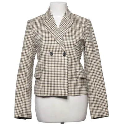 Kavaj (Beige, Svart) från Blanche Acetat, Bomull