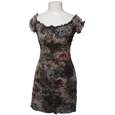 Kleid (Braun, Mehrfarbig) von Reclaimed Vintage Elasthan, Polyester