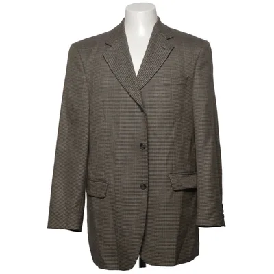 Blazer (Brown, Black) from Peter Adam's Polyester, Viscose, Wool
