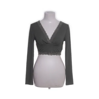 Crop top (Green) from Romwe Elastane, Polyester