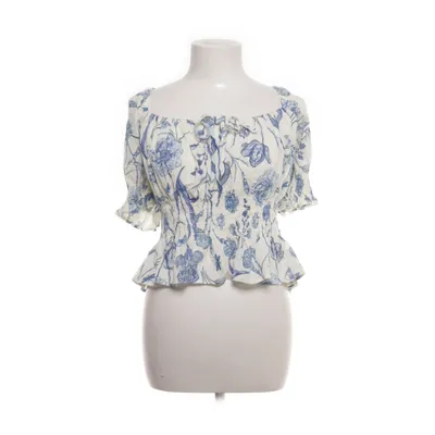 Crop top (Bleu, Blanc) de H&M Coton, Élasthane