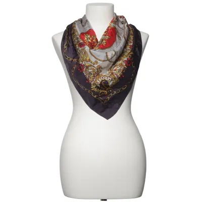 Silketørklæde (Blå, Rød, Guld) fra Accessorize Silke