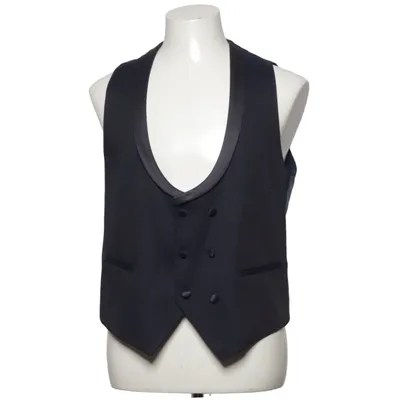Suit vest (Black) Polyester, Viscose
