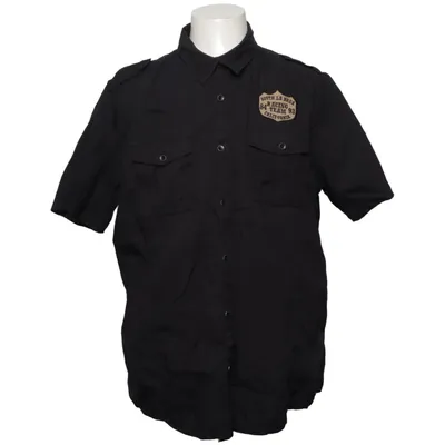 Korte mouwen shirt (Zwart) van American Rag Katoen