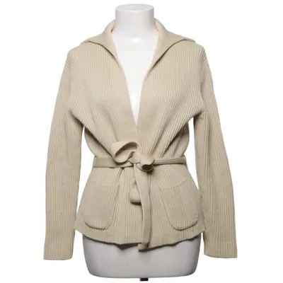 Cardigan cache-cœur (Beige) de Repeat Laine de mouton