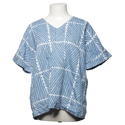 Haut (Bleu, Blanc) de Marimekko x Uniqlo Coton