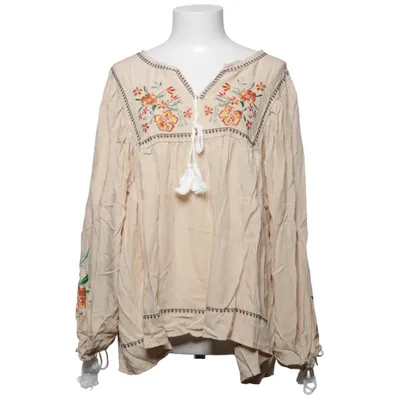 Blus (Beige, Flerfärgad) från Shein Viskos