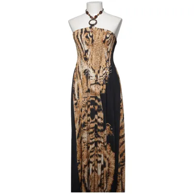 Halterneck dress (Black, Brown) from Breakout Polyester