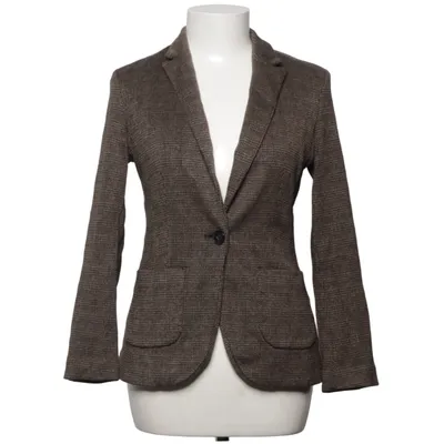 Blazer (Brown) from More & More Cotton, Elastane, Polyamide, Polyester, Viscose