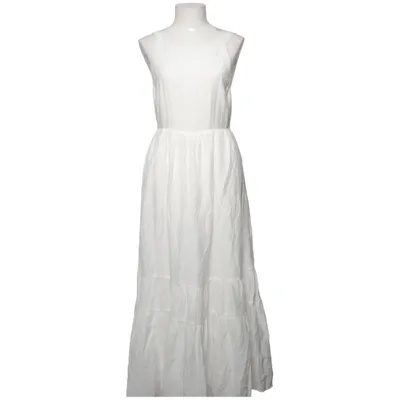 Maxi jurk (Wit) van Zara Lyocell, Nylon