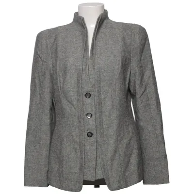 Blazer (Gray) from Singh Madan Acrylic, Cotton, Polyester, Wool