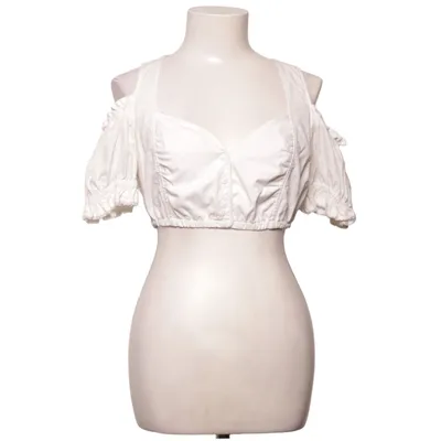 Dirndlblus (Vit) från Landhaus Bomull, Polyester