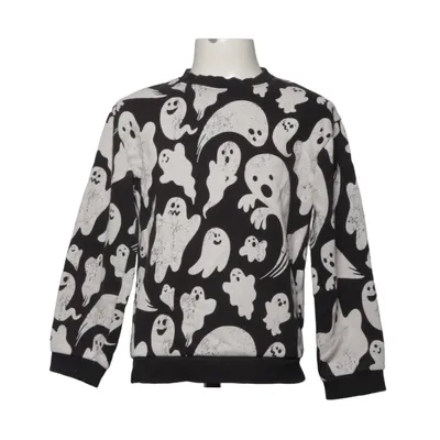 Sweatshirt (Noir, Blanc) de H&M Coton, Polyester