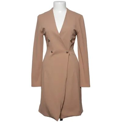 Wrap dress (Beige) from Club London Elastane, Polyester
