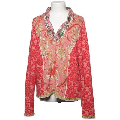 Cardigan (Pink, Rød, Flerfarvet) fra Eva & Claudi Bomuld, Polyamid, Viscose