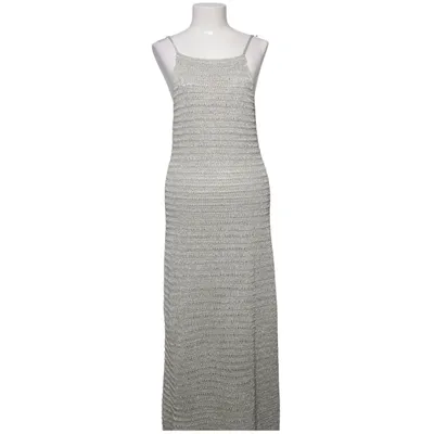 Maxi jurk (Zilver) van H&M Metallvezel, Polyester